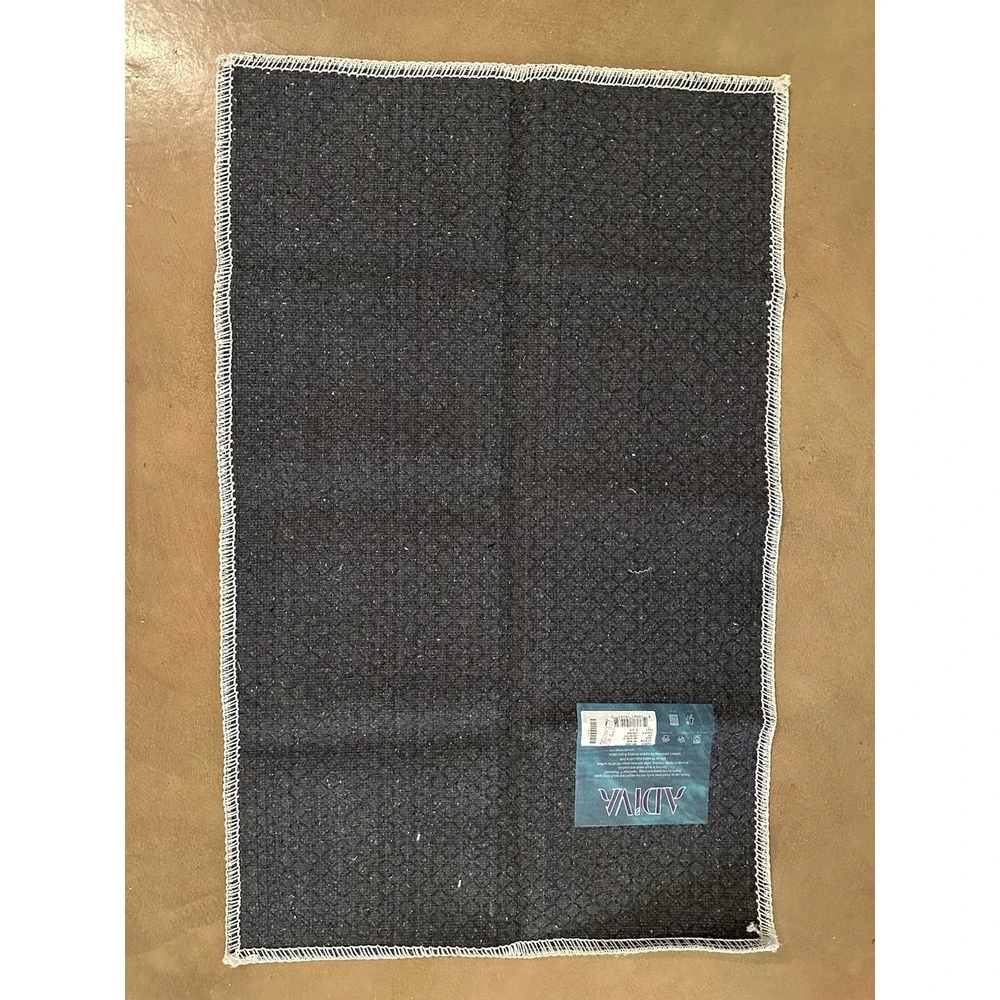 Machine Washable Rug Adiva Milano 2'X3' MLN25 Blue Peachy Orange Faded-Look